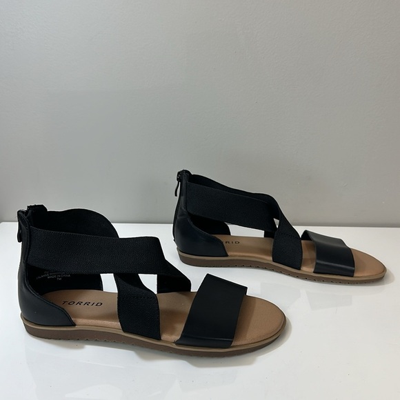 Torrid Stretch Ankle Sandals Size 7W - Picture 2 of 15